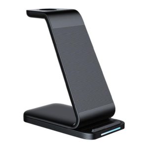 D2 3 In 1 15W Wireless Vertical Charger(Black) (OEM)