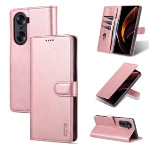 For Honor 60 Pro AZNS Skin Feel Calf Texture Horizontal Flip Leather Phone Case(Rose Gold) (AZNS) (OEM)