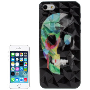3D Diamond Style Skull Pattern Plastic Case for iPhone 5 & 5s & SE (OEM)