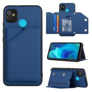 For Tecno Pop5 Skin Feel PU + TPU + PC Phone Case(Blue) (OEM)