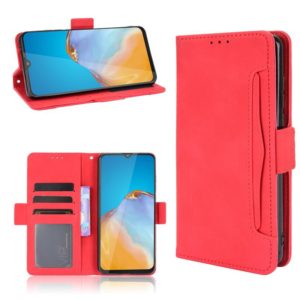 For Cubot Note 20 / Note 20 Pro Skin Feel Calf Texture Horizontal Flip Leather Case with Holder & Card Slots & Photo Frame(Red) (OEM)