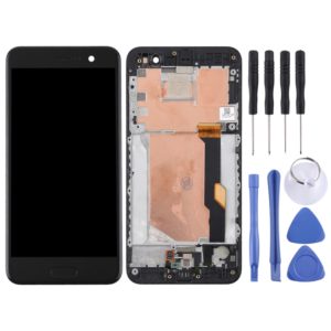 Original LCD Screen for HTC U Play Digitizer Full Assembly with Frame (Black) (OEM)