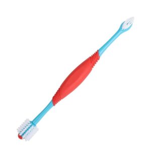 Pet Double-Head Toothbrush Pet Oral Cleaning Products(Blue) (OEM)