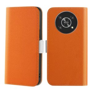 For Honor Magic4 Lite Candy Color Litchi Texture Leather Phone Case(Orange) (OEM)