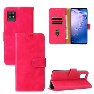 For Sharp Air Zero6 Solid Color Skin Feel Magnetic Buckle Horizontal Flip Calf Texture PU Leather Case with Holder & Card Slots & Wallet(Rose Red) (OEM)