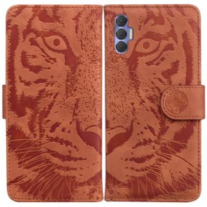 For Tecno Spark 8P Tiger Embossing Pattern Horizontal Flip Leather Phone Case(Brown) (OEM)