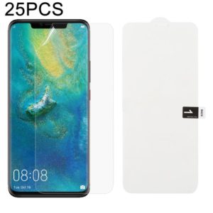 25 PCS Soft Hydrogel Film Full Cover Front Protector with Alcohol Cotton + Scratch Card for Huawei Mate 20 Pro (OEM)