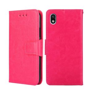 For Sony Xperia Ace III Crystal Texture Leather Phone Case(Rose Red) (OEM)