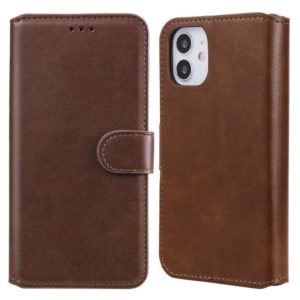 For iPhone 12 mini Classic Calf Texture PU + TPU Horizontal Flip Leather Case, with Holder & Card Slots & Wallet(Brown) (OEM)