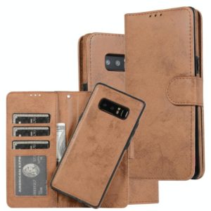 For Samsung Galaxy Note8 Retro 2 in 1 Detachable Magnetic Horizontal Flip TPU + PU Leather Case with Holder & Card Slots & Photo Frame & Wallet(Brown) (OEM)