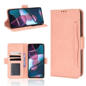 For Motorola Moto Edge 30 Pro/Edge+ 2022/Edge X30 Skin Feel Calf Pattern Leather Phone Case(Pink) (OEM)