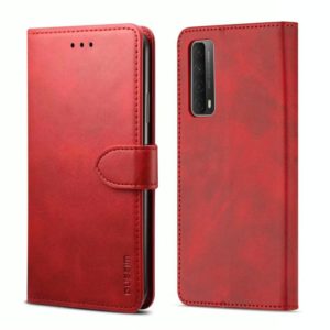 For Huawei P Smart 2021 GUSSIM GS-001 Business Style Horizontal Flip Skin Feel PU Leather Case with Holder & Card Slots & Wallet & Photo Frame(Red) (GUSSIM) (OEM)