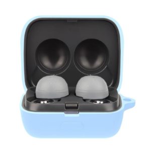 Solid Color Earphone Protective Case with Hook For Sony LinkBuds WF-L900(Sky Blue) (OEM)