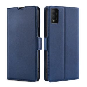 For TCL 30T T603DL Ultra-thin Voltage Side Buckle Horizontal Flip Leather Phone Case(Blue) (OEM)