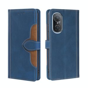 For Huawei Nova 9 SE Stitching Skin Feel Magnetic Buckle Horizontal Flip PU Leather Case(Blue) (OEM)