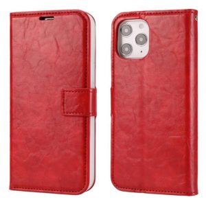 For iPhone 11 Pro Max Crazy Horse Texture Detachable Magnetic Back Cover Horizontal Flip Leather Case with Holder & Card Slots & Photo Frame & Wallet (Red) (OEM)