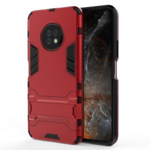 For Huawei Enjouy 20 Plus PC + TPU Two-in-one Invisible Bracket Shockproof Protective Case(Red) (OEM)