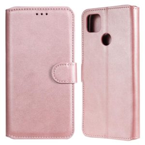 For Xiaomi Redmi 9C Classic Calf Texture PU + TPU Horizontal Flip Leather Case, with Holder & Card Slots & Wallet(Rose Gold) (OEM)