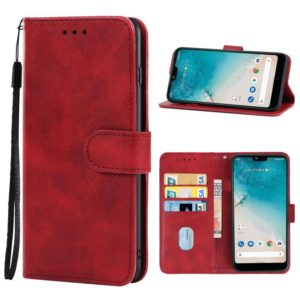 Leather Phone Case For Kyocera Android One S8(Red) (OEM)