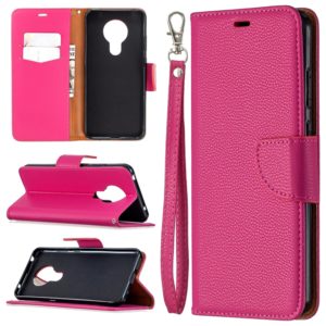 For Nokia 5.3 Litchi Texture Pure Color Horizontal Flip Leather Case with Holder & Card Slots & Wallet & Lanyard(Rose Red) (OEM)