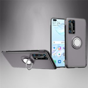 For Huawei P40 Magnetic 360 Degree Rotation Ring Armor Protective Case(Grey) (OEM)