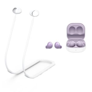 2 PCS Bluetooth Earphone Silicone Anti-Lost Cord For Samsung Glaxy Buds 2(White) (OEM)