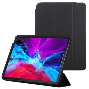 3-fold Horizontal Flip Smart Leather Case with Sleep / Wake-up Function & Holder For iPad Air 2022 / 2020 10.9(Black) (OEM)
