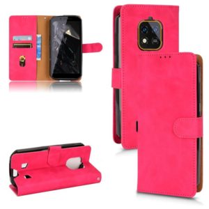 For Oukitel WP18 Skin Feel Magnetic Flip Leather Phone Case(Rose Red) (OEM)