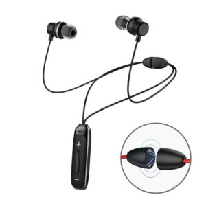 BT315 Sport Bluetooth Headset Wireless Stereo Earphone Bluetooth 4.1 Earpiece With Mic Sport Bass Magnetic Necklace Earpiece(Black) (OEM)