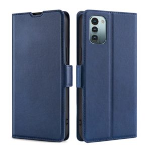 For Nokia G21 / G11 Ultra-thin Voltage Side Buckle Leather Phone Case(Blue) (OEM)