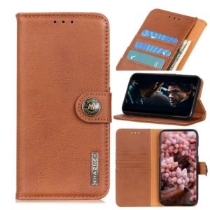 For Motorola Moto G30 / G20 / G10 4G / Lenovo K13 Pro / K13 Note KHAZNEH Cowhide Texture Horizontal Flip Leather Case with Holder & Card Slots & Wallet(Brown) (OEM)