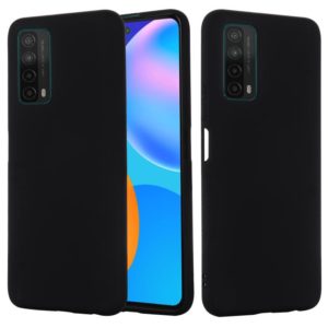 For Huawei P smart 2021 Pure Color Liquid Silicone Shockproof Full Coverage Case(Black) (idewei) (OEM)