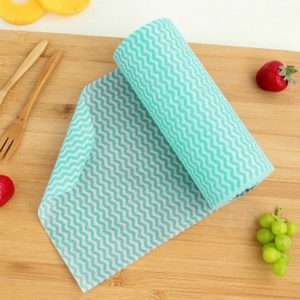 50 Sheets Non-Woven Disposable Washing Towels Dishcloth (Green) (OEM)