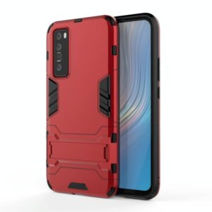 For Huawei nova 7 5G Shockproof PC + TPU Protective Case with Invisible Holder(Red) (OEM)