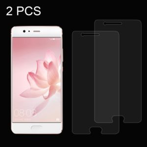 2 PCS for Huawei P10 Plus 0.26mm 9H Surface Hardness Explosion-proof Non-full Screen Tempered Glass Screen Film (OEM)