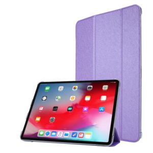 Silk Texture Horizontal Flip Magnetic PU Leather Case with Three-folding Holder & Sleep / Wake-up Function For iPad Air 2022 / 2020 10.9(Purple) (OEM)