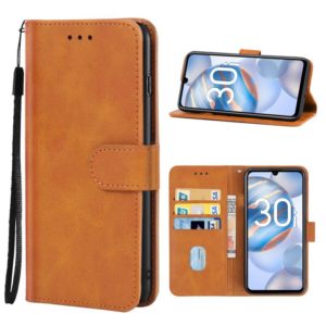 Leather Phone Case For Honor 30i(Brown) (OEM)