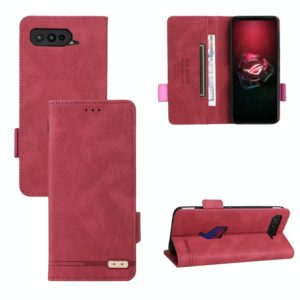 For Asus ROG Phone 5 Magnetic Clasp Leather Phone Case(Red) (OEM)