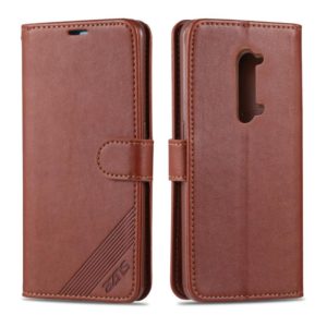 For OPPO Reno 3 AZNS Sheepskin Texture Horizontal Flip Leather Case with Holder & Card Slots & Wallet(Brown) (AZNS) (OEM)