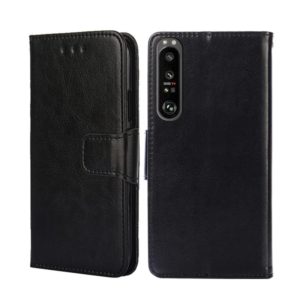 For Sony Xperia 1 III Crystal Texture Leather Phone Case(Black) (OEM)