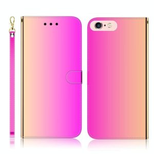 For iPhone 6 Plus / 6s Plus Imitated Mirror Surface Horizontal Flip Leather Case with Holder & Card Slots & Wallet & Lanyard(Gradient Color) (OEM)