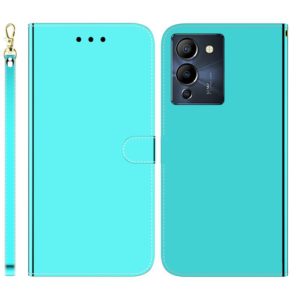 For Infinix Note 12 G96/X670 Imitated Mirror Surface Horizontal Flip Leather Phone Case(Mint Green) (OEM)