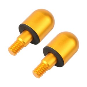 2 PCS Car Rear Anti-collision Tail Cone for Mercedes Benz Smart 2009-2014, Style:Round(Gold) (OEM)