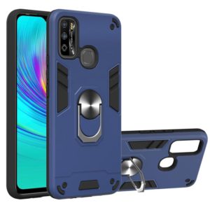 For Infinix X680 / Hot 9 Play Armour Series PC + TPU Protective Case with Ring Holder(Royal Blue) (idewei) (OEM)