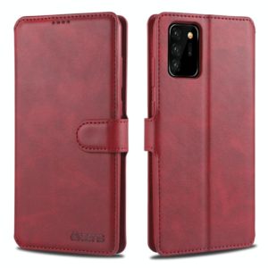 For Samsung Galaxy Note20 Ultra AZNS Calf Texture Horizontal Flip Leather Case with Holder & Card Slots & Wallet & Photo Frame(Red) (AZNS) (OEM)