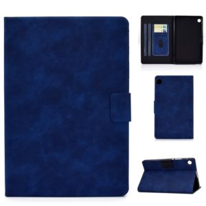 For Huawei MatePad T8 Cowhide Texture Horizontal Flip Leather Case with Holder & Card Slots & Sleep / Wake-up Function(Blue) (OEM)
