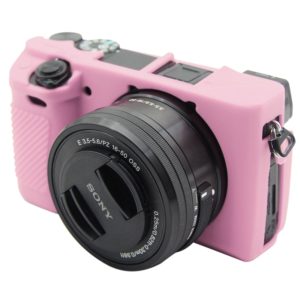 PULUZ Soft Silicone Protective Case for Sony ILCE-6300 / A6400(Pink) (PULUZ) (OEM)