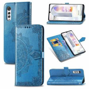 For LG Velvet 2 Pro Mandala Embossing Pattern Horizontal Flip Leather Case with Holder & Card Slots & Wallet & Lanyard(Blue) (OEM)