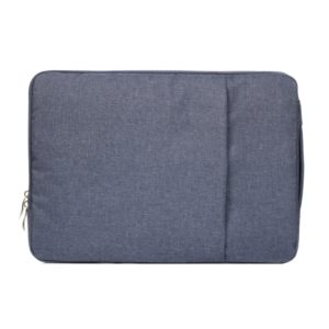 11.6 inch Universal Fashion Soft Laptop Denim Bags Portable Zipper Notebook Laptop Case Pouch for MacBook Air, Lenovo and other Laptops, Size: 32.2x21.8x2cm (Dark Blue) (OEM)