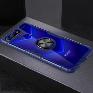 Scratchproof TPU + Acrylic Ring Bracket Protective Case For Huawei Honor View 20(Blue) (OEM)